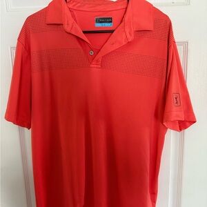 PGA Tour Red Polo Shirt Classic Design